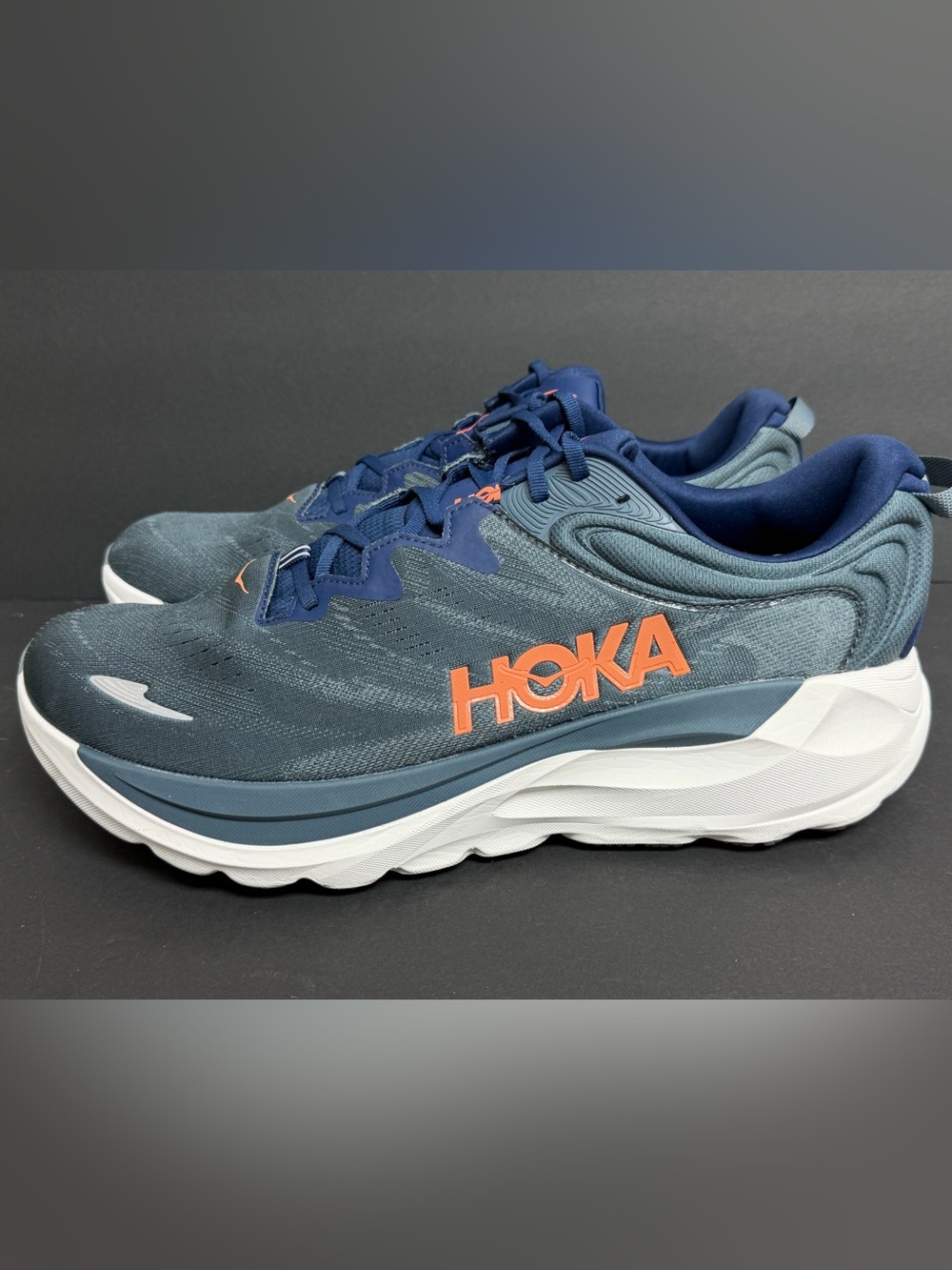 Hoka One One Gaviota 6 Men's Size 15 4E X-Wide Midnight Blue Shoes WORN ONCE